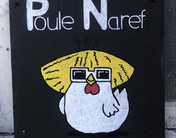 Ardoise Poule Naref