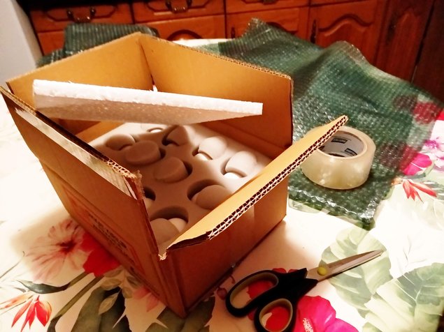 Oeufs à couver poule soie emballage sécurisé