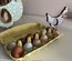 Œufs fécondés à couver. Panier coloré. Marans leghorn f1 f2 cream legbar