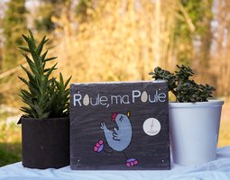 Ardoise Roule ma Poule